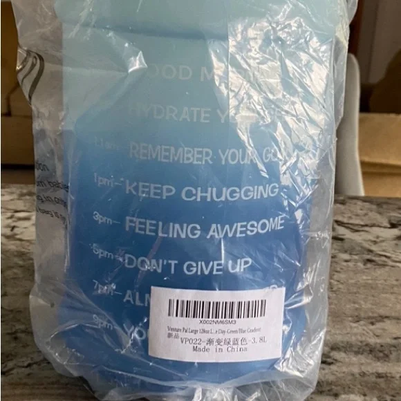COPY - Gallon Water Bottle w/Inspirational Quotes. - Picture 2 of 2